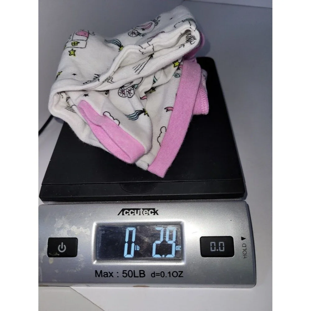 The Childrens Place Size 12-18 Months White & Pink Princess Short Romper Pajamas